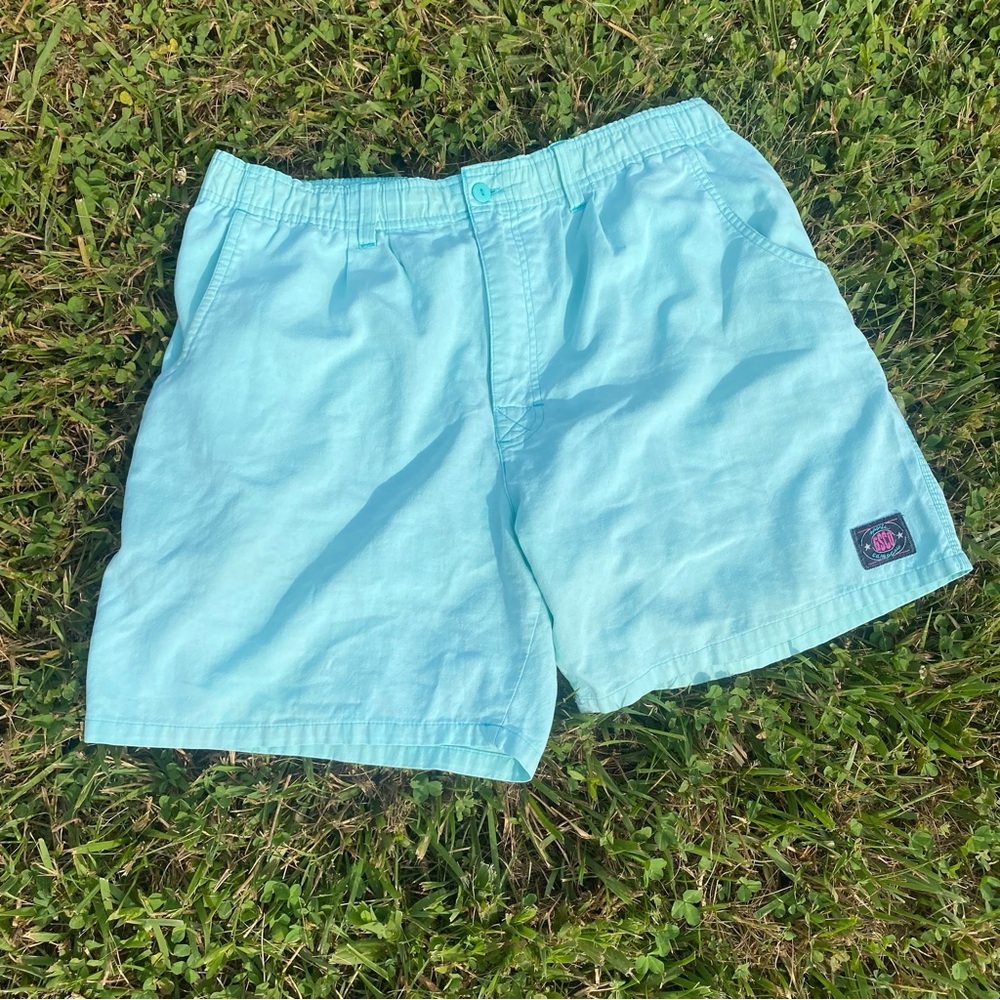 Vintage Gitano 90’s “f boy” Pastel Mint Green shorts Large
